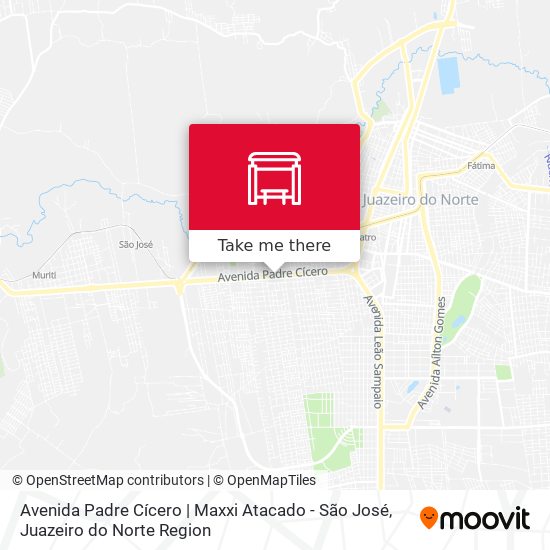 Mapa Avenida Padre Cícero | Maxxi Atacado - São José