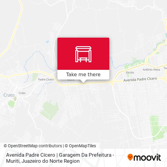 Mapa Avenida Padre Cícero | Garagem Da Prefeitura - Muriti