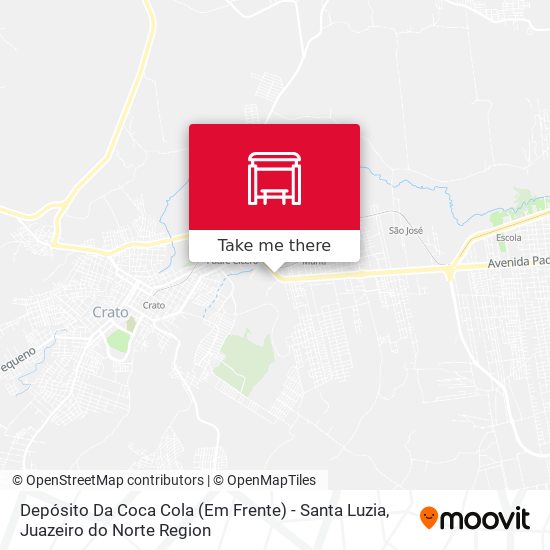 Mapa Depósito Da Coca Cola (Em Frente) - Santa Luzia