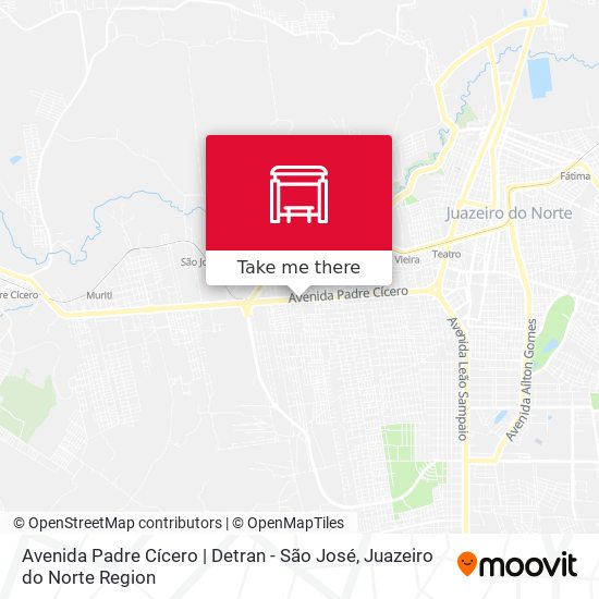 Avenida Padre Cícero | Detran - São José map