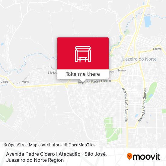 Avenida Padre Cícero | Atacadão - São José map