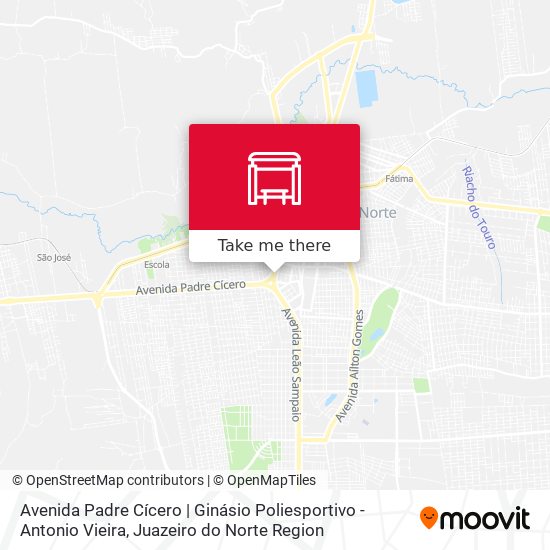 Avenida Padre Cícero | Ginásio Poliesportivo - Antonio Vieira map