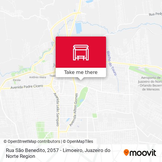 Rua São Benedito, 2057 - Limoeiro map