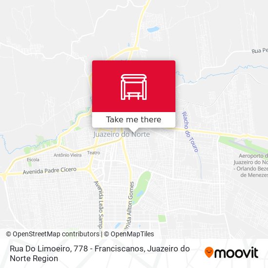 Mapa Rua Do Limoeiro,  778 - Franciscanos