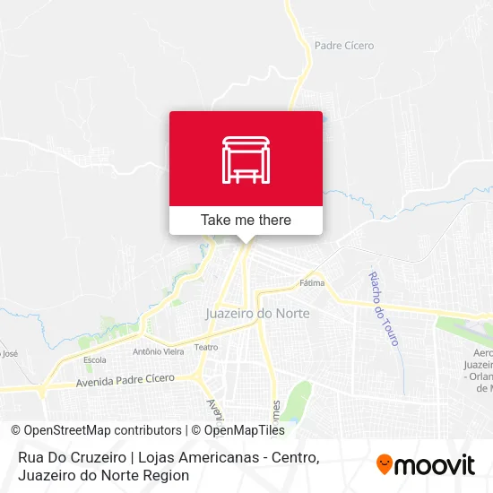 Rua Do Cruzeiro | Lojas Americanas - Centro map