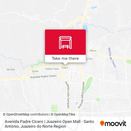 Avenida Padre Cícero | Juazeiro Open Mall - Santo Antônio map