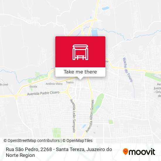 Rua São Pedro, 2268 - Santa Tereza map