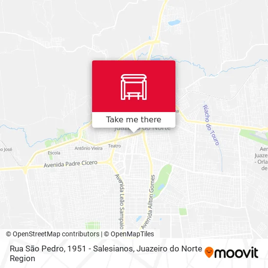 Rua São Pedro, 1951 - Salesianos map
