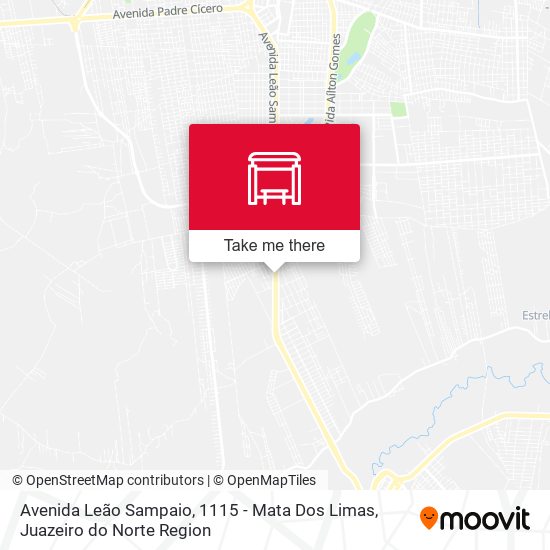 Mapa Avenida Leão Sampaio, 1115 - Mata Dos Limas