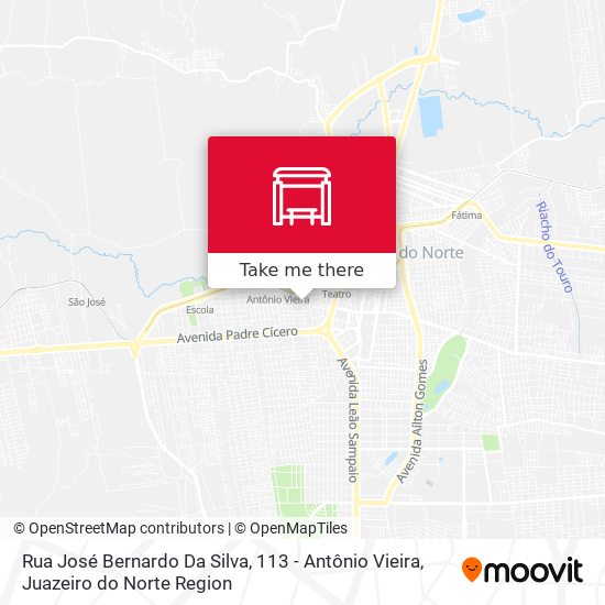 Rua José Bernardo Da Silva, 113 - Antônio Vieira map