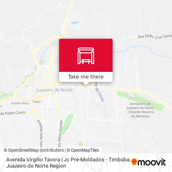 Mapa Avenida Virgílio Távora | Jc Pré-Moldados - Timbúba