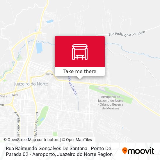 Mapa Rua Raimundo Gonçalves De Santana | Ponto De Parada 02 - Aeroporto