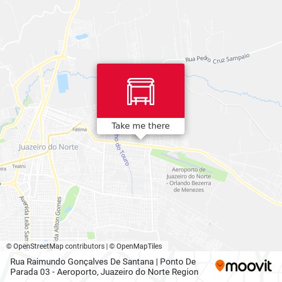 Rua Raimundo Gonçalves De Santana | Ponto De Parada 03 - Aeroporto map