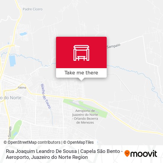 Rua Joaquim Leandro De Sousa | Capela São Bento - Aeroporto map