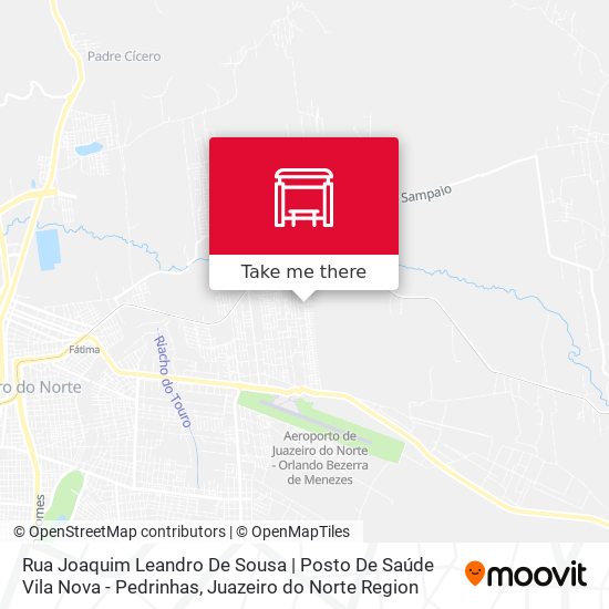 Rua Joaquim Leandro De Sousa | Posto De Saúde Vila Nova - Pedrinhas map