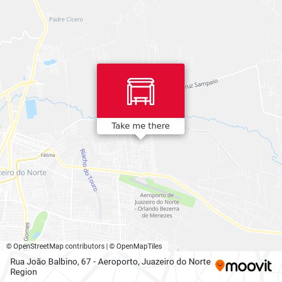 Mapa Rua João Balbino, 67 - Aeroporto