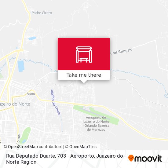 Mapa Rua Deputado Duarte, 703 - Aeroporto