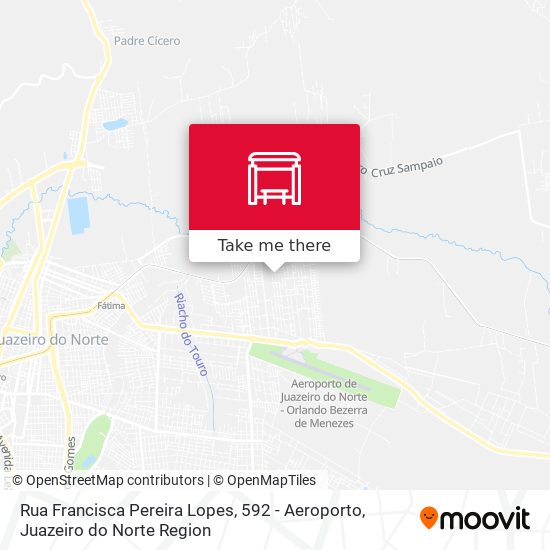 Mapa Rua Francisca Pereira Lopes, 592 - Aeroporto