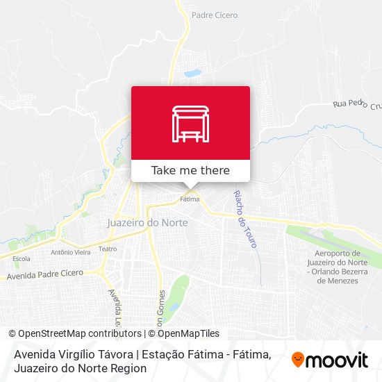 Mapa Avenida Virgílio Távora | Estação Fátima - Fátima