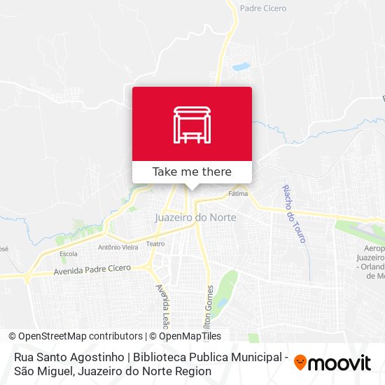 Mapa Rua Santo Agostinho | Biblioteca Publica Municipal - São Miguel