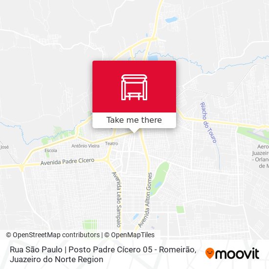 Rua São Paulo | Posto Padre Cícero 05 - Romeirão map