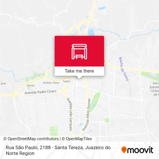 Rua São Paulo, 2188 - Santa Tereza map