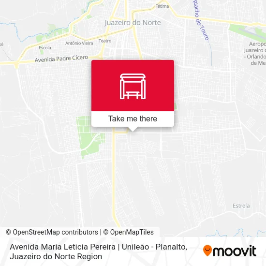 Avenida Maria Leticia Pereira | Unileão - Planalto map