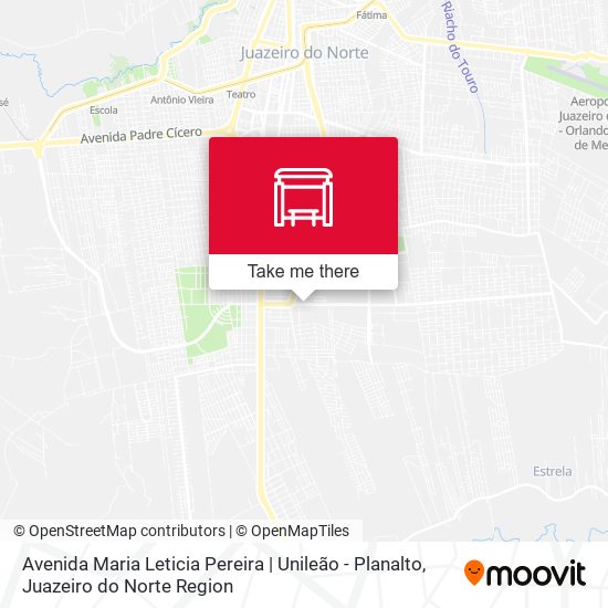 Avenida Maria Leticia Pereira | Unileão - Planalto map