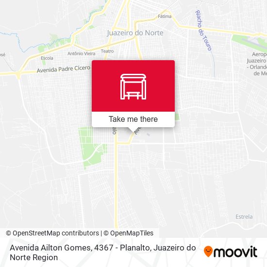 Mapa Avenida Ailton Gomes, 4367 - Planalto