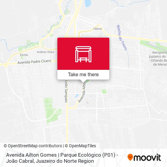 Avenida Ailton Gomes | Parque Ecológico (P01) - João Cabral map