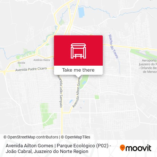 Mapa Avenida Ailton Gomes | Parque Ecológico (P02) - João Cabral