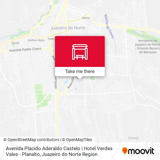 Avenida Plácido Aderaldo Castelo | Hotel Verdes Vales - Planalto map