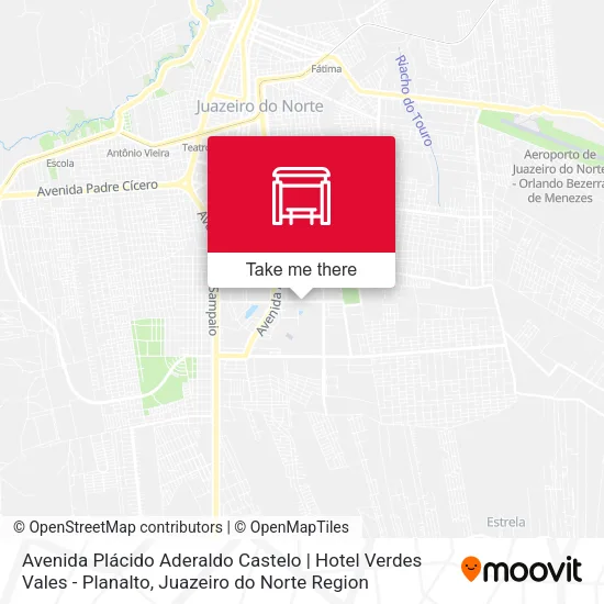 Avenida Plácido Aderaldo Castelo | Hotel Verdes Vales - Planalto map