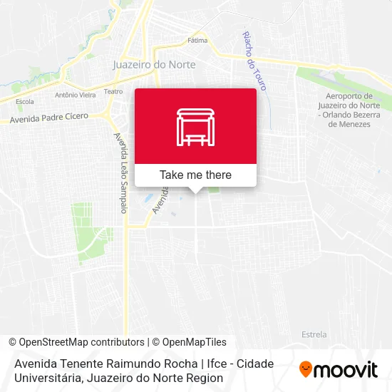 Mapa Avenida Tenente Raimundo Rocha | Ifce - Cidade Universitária