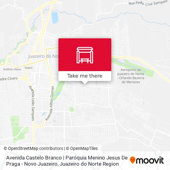 Avenida Castelo Branco | Paróquia Menino Jesus De Praga - Novo Juazeiro map