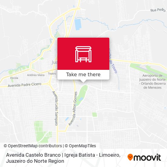 Mapa Avenida Castelo Branco | Igreja Batista - Limoeiro