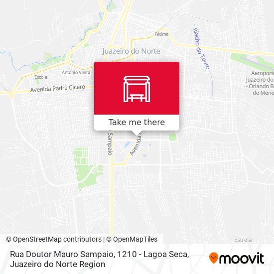 Mapa Rua Doutor Mauro Sampaio, 1210 - Lagoa Seca