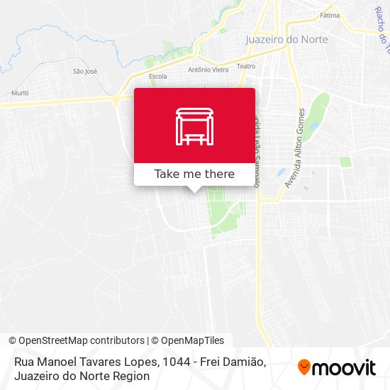 Rua Manoel Tavares Lopes, 1044 - Frei Damião map