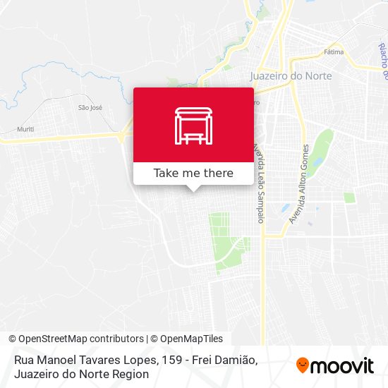 Rua Manoel Tavares Lopes, 159 - Frei Damião map