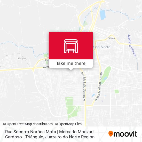 Rua Socorro Norões Mota | Mercado Monzart Cardoso - Triângulo map