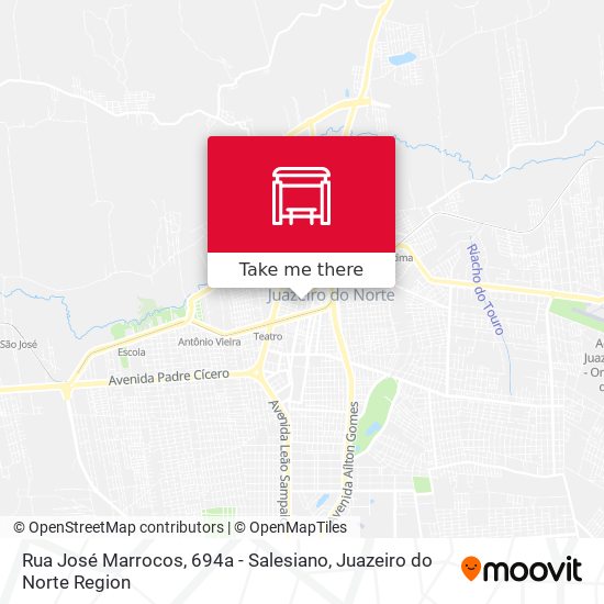 Mapa Rua José Marrocos, 694a - Salesiano