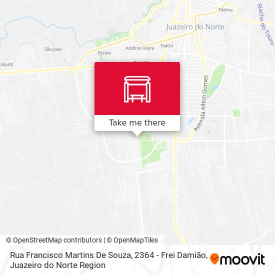 Mapa Rua Francisco Martins De Souza, 2364 - Frei Damião