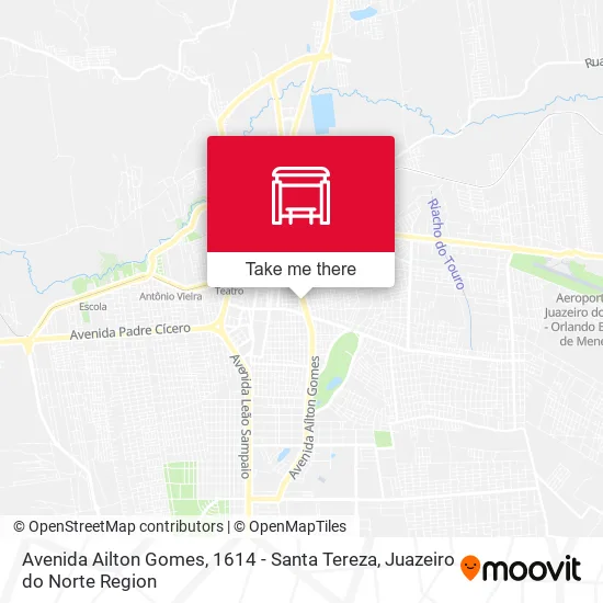 Avenida Ailton Gomes, 1614 - Santa Tereza map