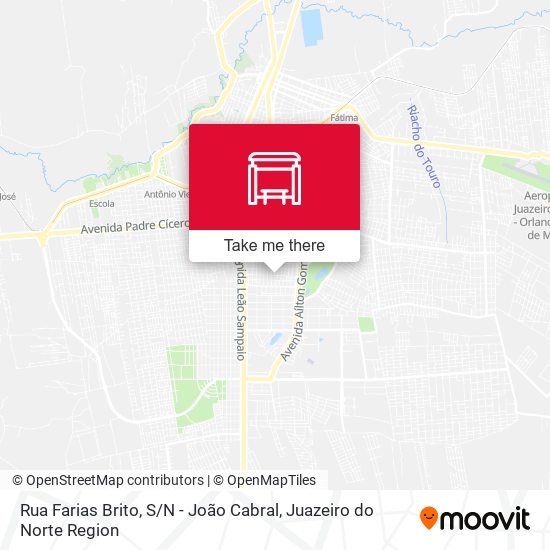 Rua Farias Brito, S / N - João Cabral map