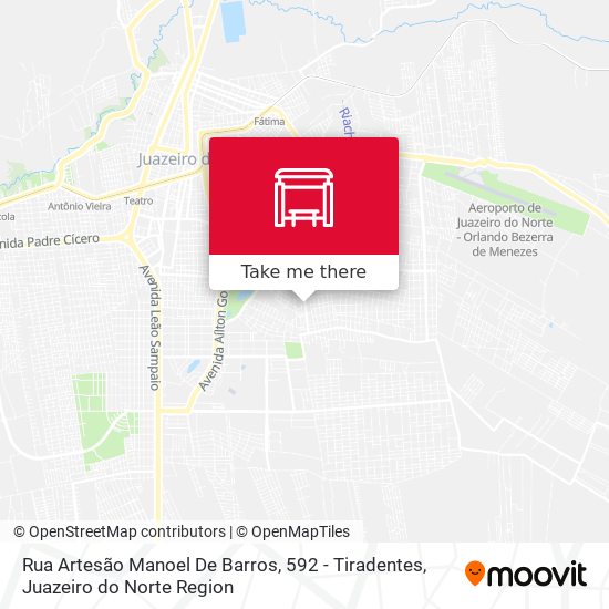 Rua Artesão Manoel De Barros, 592 - Tiradentes map