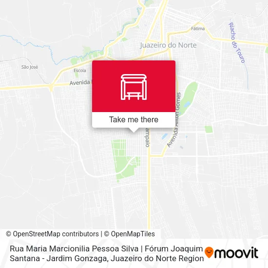 Rua Maria Marcionilia Pessoa Silva | Fórum Joaquim Santana - Jardim Gonzaga map