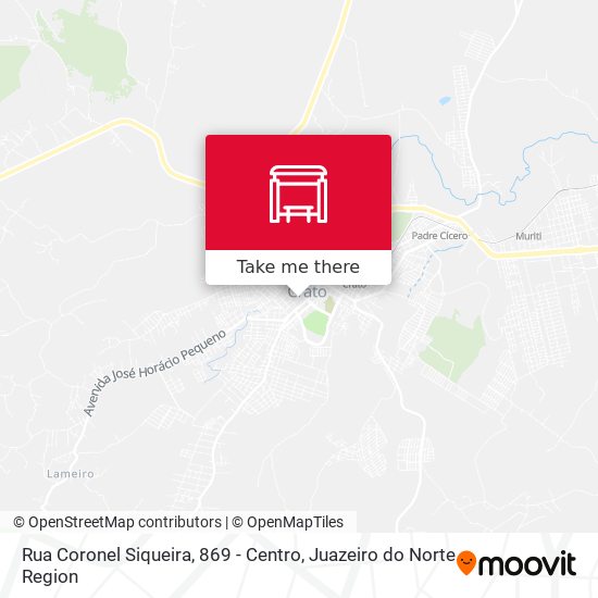 Rua Coronel Siqueira, 869 - Centro map