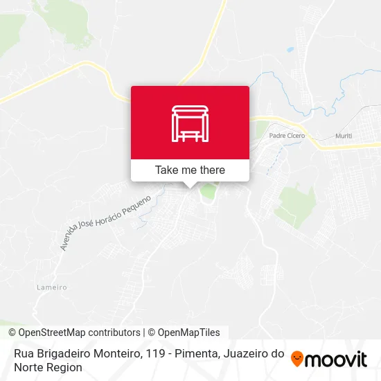 Rua Brigadeiro Monteiro, 119 - Pimenta map