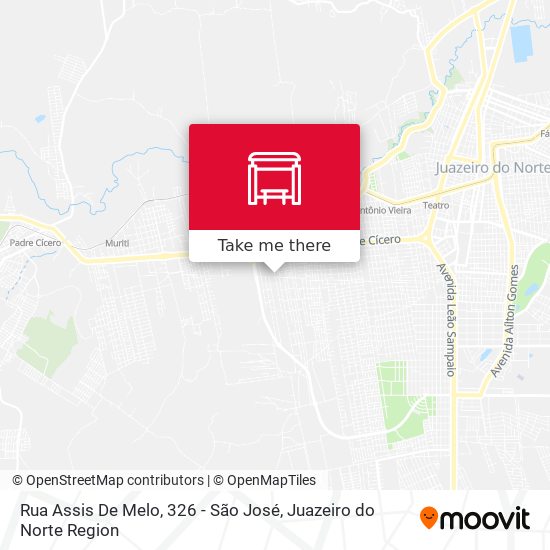 Mapa Rua Assis De Melo, 326 - São José