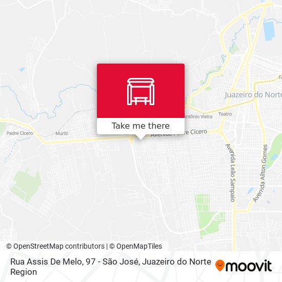 Mapa Rua Assis De Melo, 97 - São José